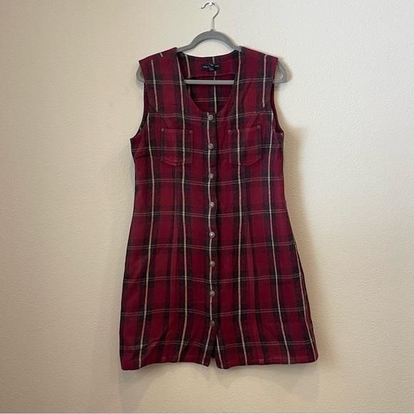 Gloria Vanderbilt Plaid Wool Dress - Picture 7 of 8